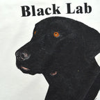 80s Hanes 'Black Lab' Labrador Retriever Dog Print T-Shirt... M