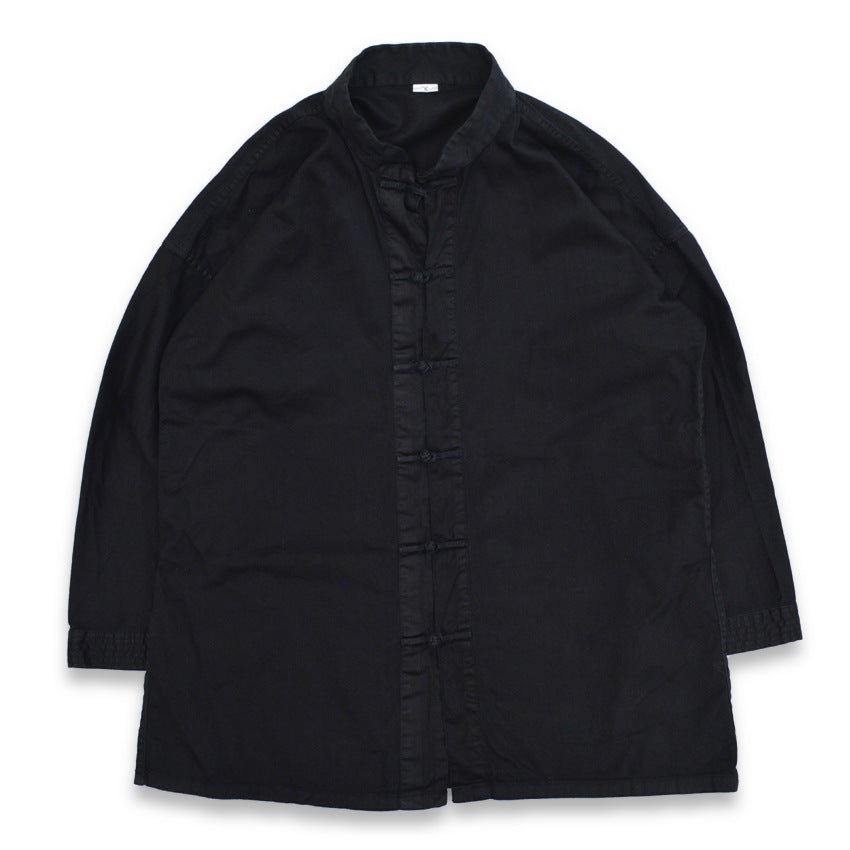 ~90's Kung Fu Shirt, All Black, Cotton...