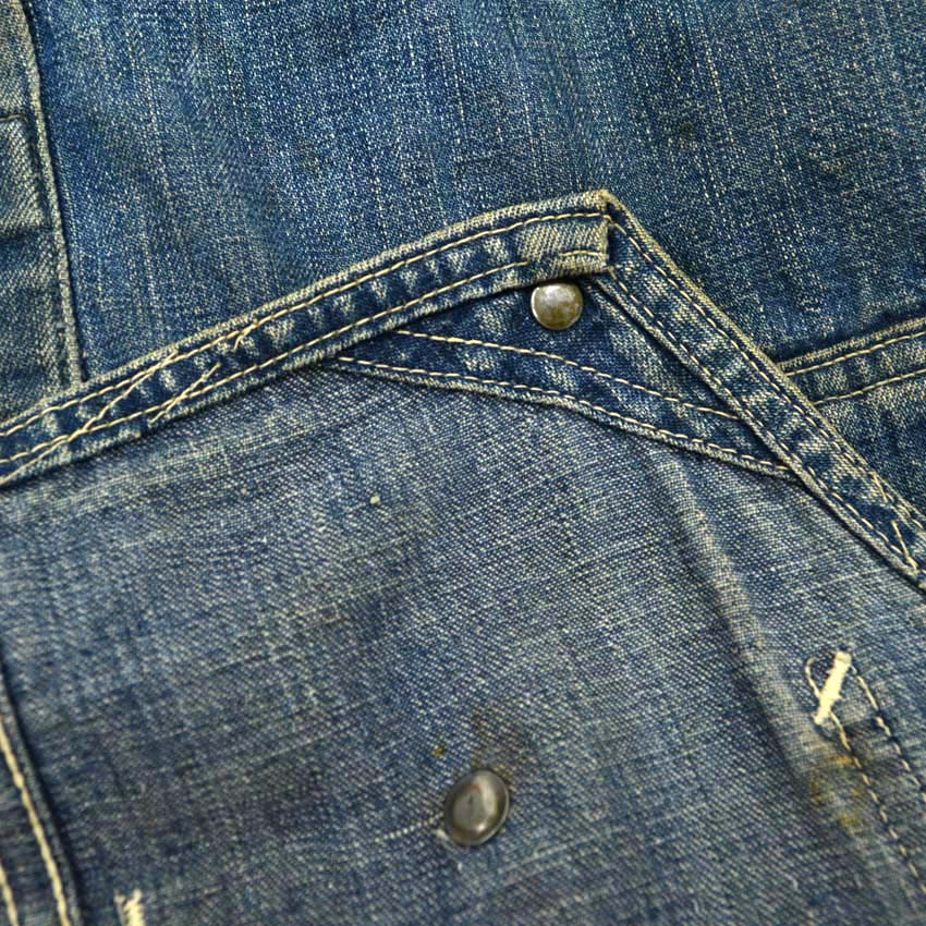 1940s HEADLIGHT OVERALLS WWII Denim Overalls...