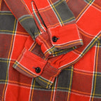 60's Sears Print Tag Flannel Shirt... M TALL