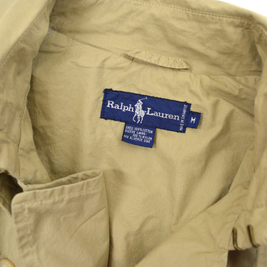 〜90's Ralph Lauren 馬タグ Cotton Trench Coat Khaki ... M