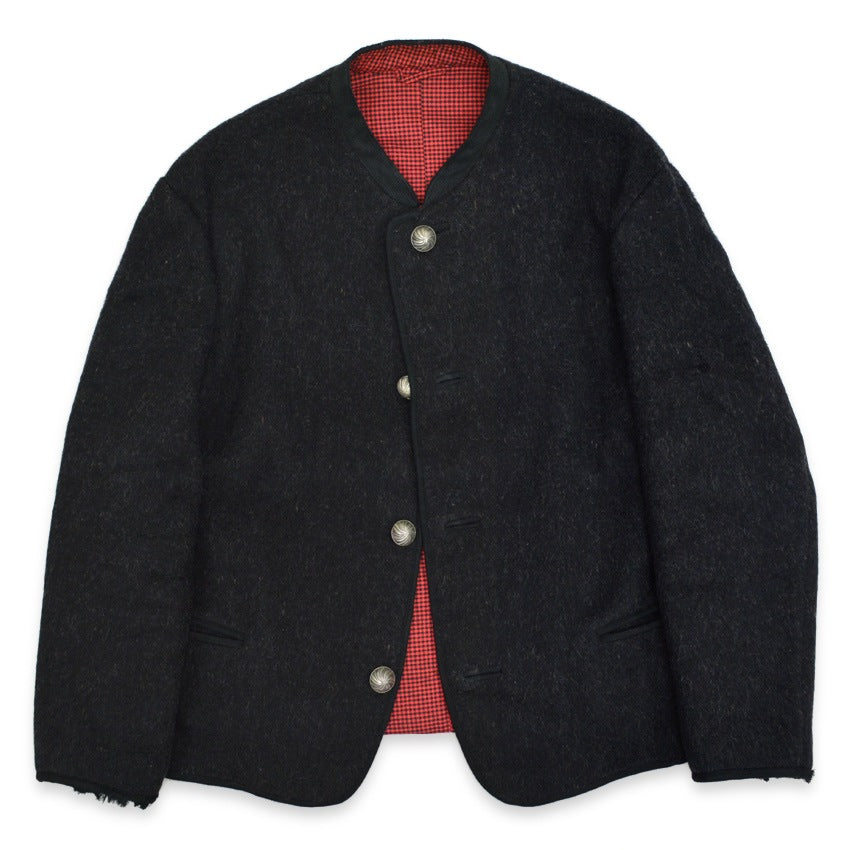 ~40's BLACK PURE WOOL TIROL JACKET...