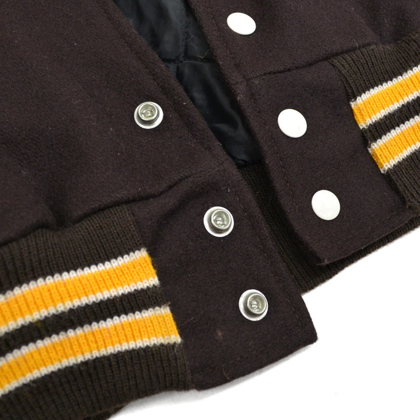 EMBROIDERY USA FULL PATCH VARSITY JACKET...S