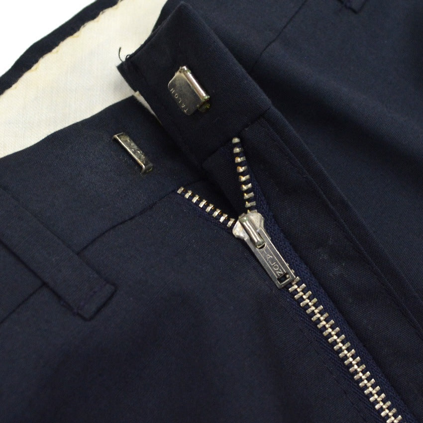 60's Deadstock LEVI'S 549-3318 STA-PREST SLACKS DARK NAVY... W38 L29