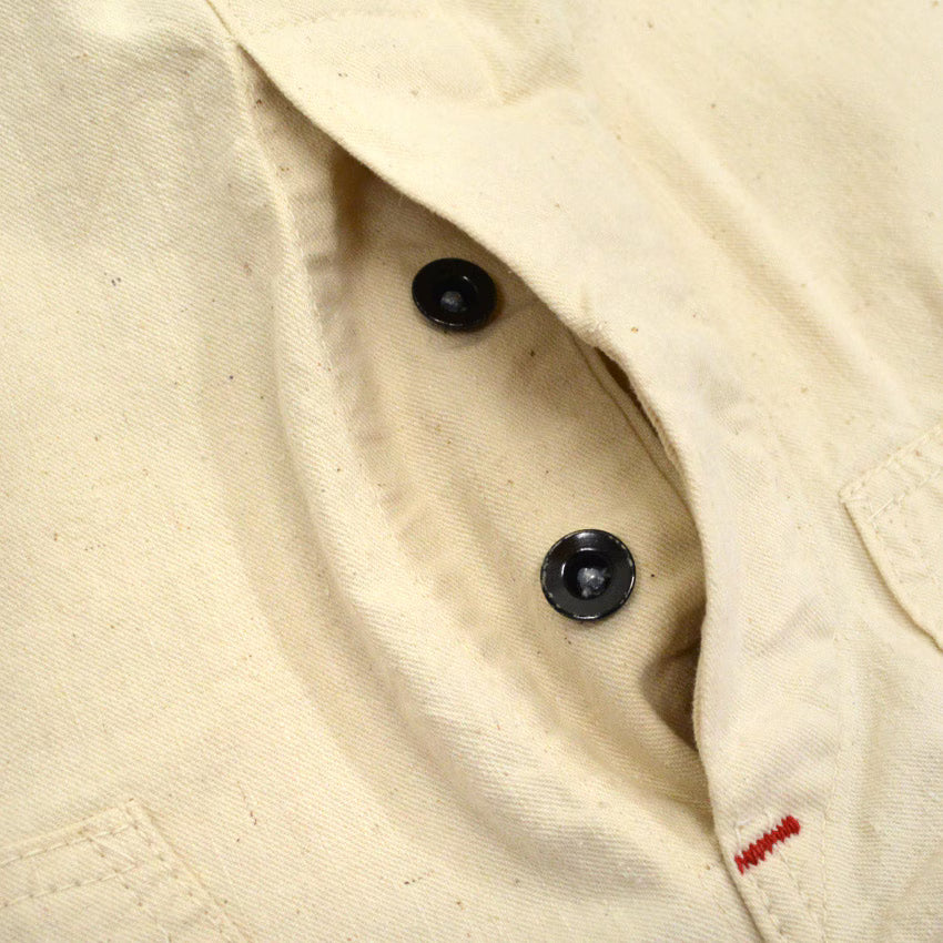 1950s-style PAYDAY PENNEYS off-white overalls with apron...