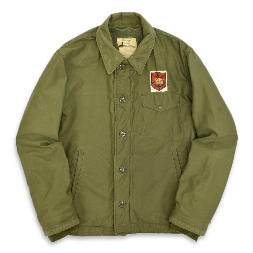 60's US Navy A-2 Early Jacket with South Vietnam Junk Force Patch ... M