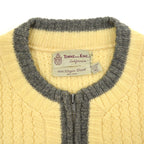 60's TOWNE AND KING, LTD California Zip Up Wool Sweater ... 40