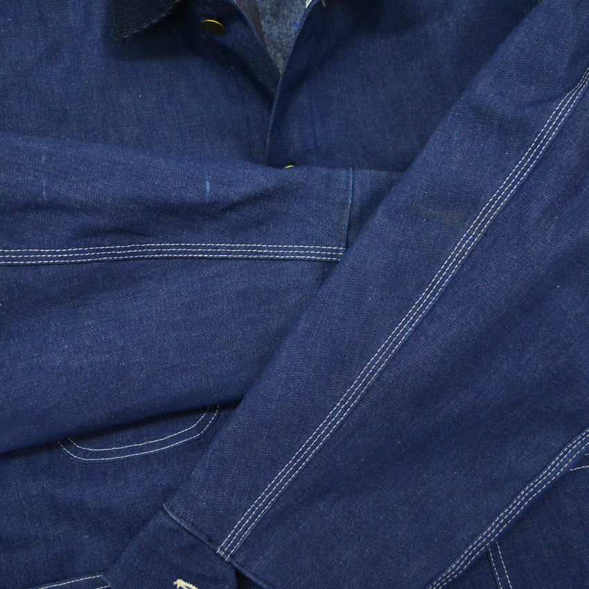 70's~ Deadstock Sears Work Leisure Denim Coverall with Blanket... L