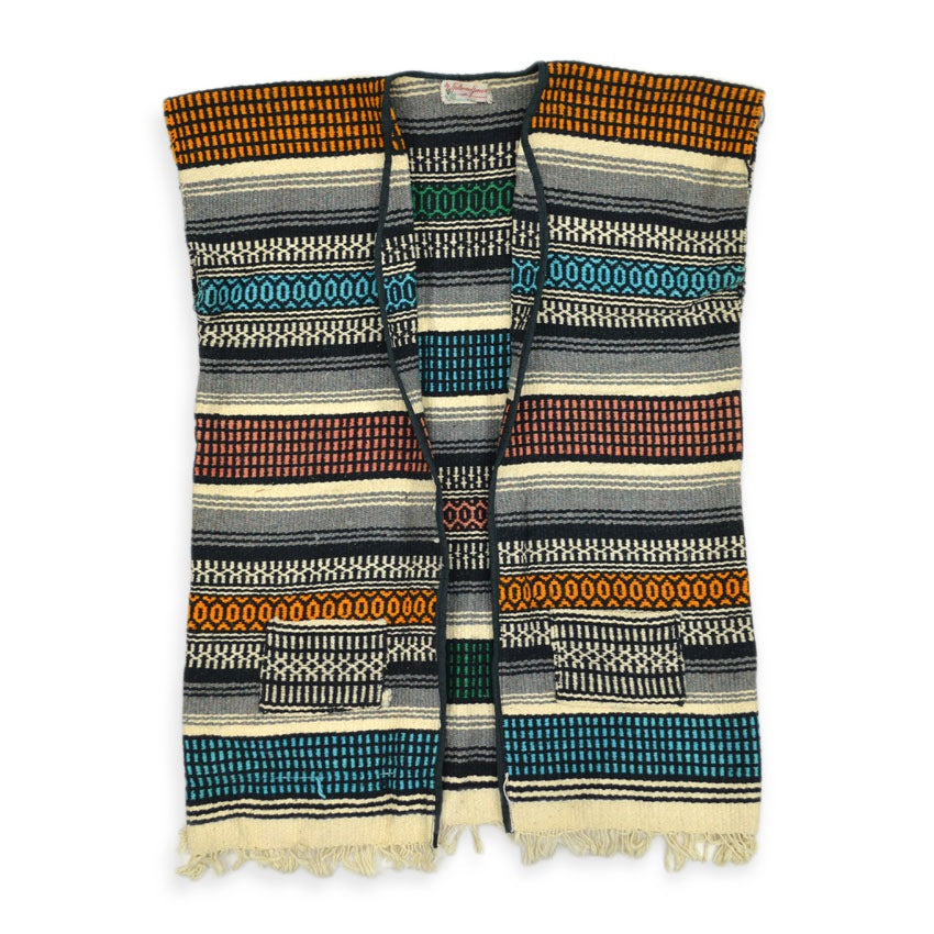 1940's~ Guillermo Guevara MEXICAN RUG VEST...