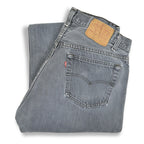1980's Levi's 501 FADED BLACK DENIM PANTS... W32 L32