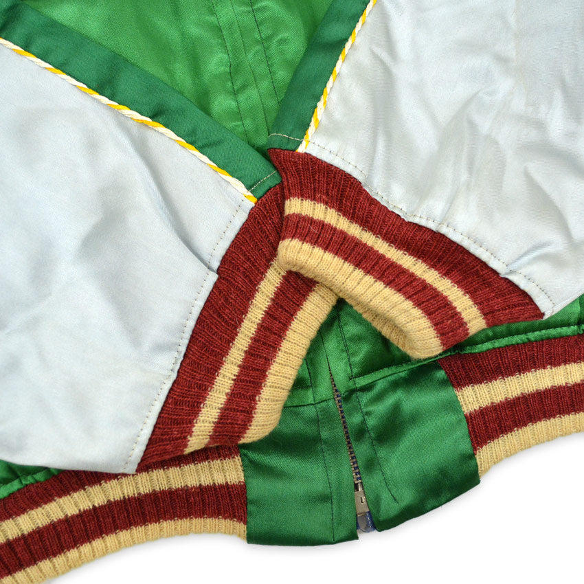 1950s JAPAN SOUVENIR JACKET (Sukajan) with Tiger Face and TTS Zipper...