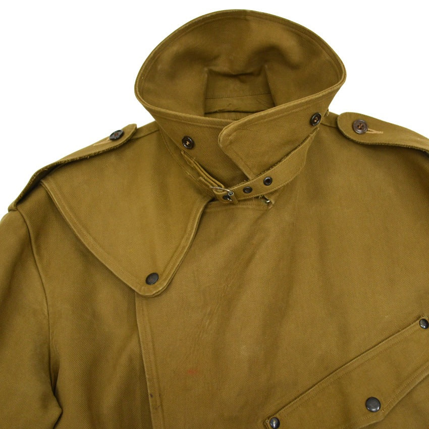 1940's WW2 BRITISH ARMY MOTOR CYCLE COAT...