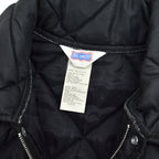 1990's BIG SMITH ALL BLACK QUILTED JACKET...M
