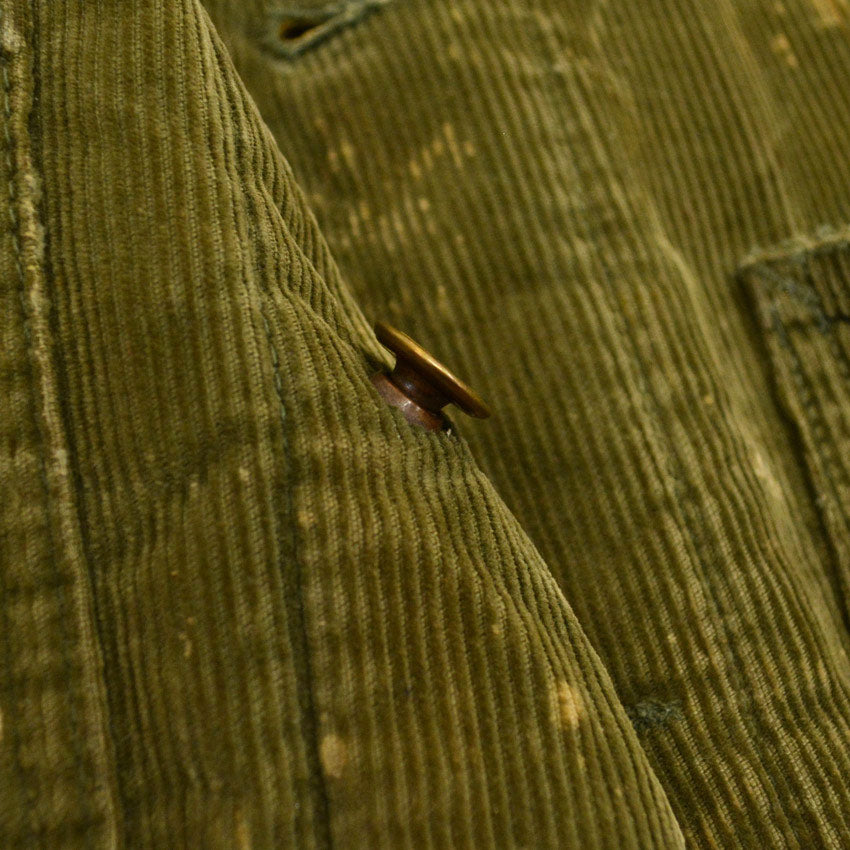 1970's Lee Green Corduroy Boa Lining Coverall...
