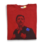~1990s Deadstock MAN AT WORK Marcel Proust Novelist T-shirt ... XL