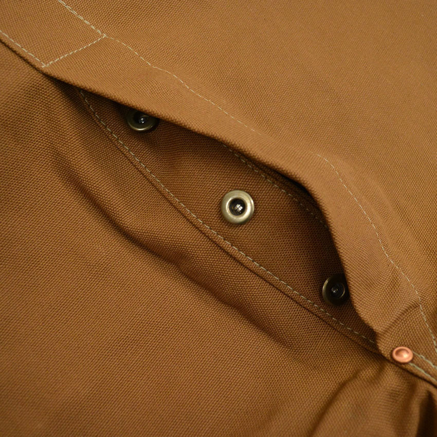 1970's Deadstock CARHARTT BROWN DUCK DOUBLE KNEE OVERALL...W38 L28