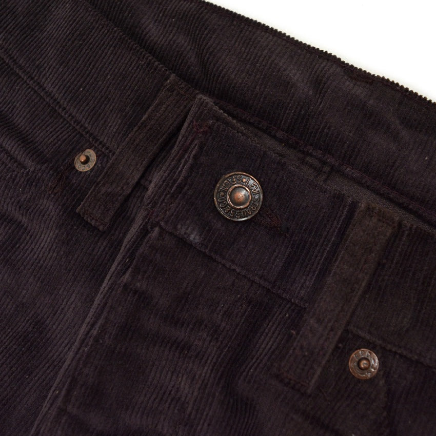 1980's Deadstock Levi's 505 Brown Cord's Pants... W32 L30