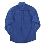 1980's~ GAP INDIGO DYED COTTON B/D SHIRT...S