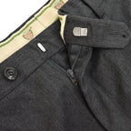 1980s Gucci Old Gucci Charcoal Grey Wool Slacks... W37 L28