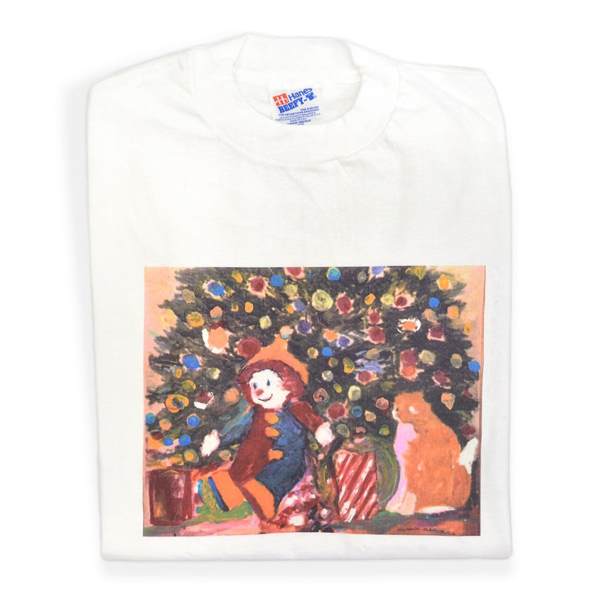 1990's DEADSTOCK Hanes MLADIN ZARUBICA ART PRINT T-SHIRT ... L
