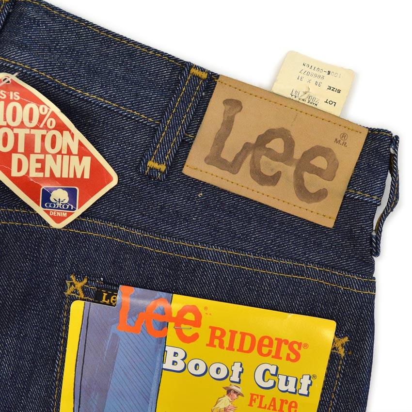 1970's DEADSTOCK Lee 200 BOOT CUT DENIM PANTS... W34 L31