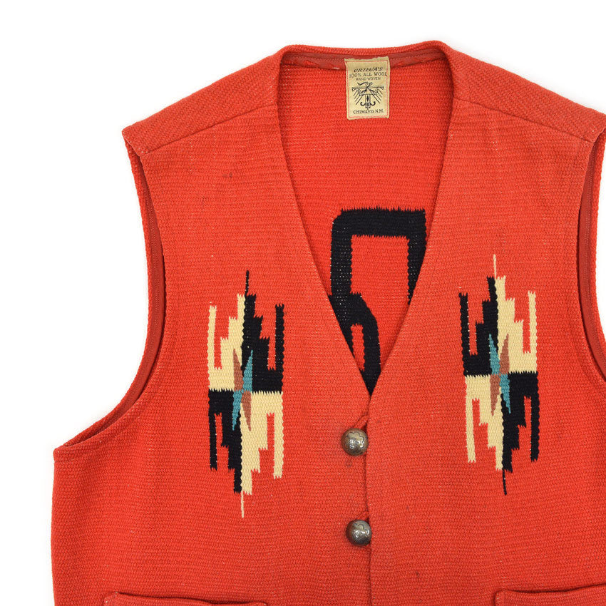 〜1960's ORTEGA'S HAND WOVEN CHIMAYO VEST ...