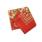 1920's~ DEADSTOCK FLORAL TURKEY RED BANDANA...