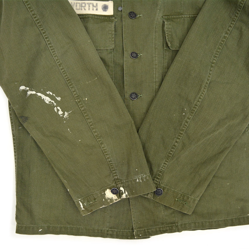 1940's U.S.ARMY M-43 HBT JACKET WITH NAME TAG ... 36R