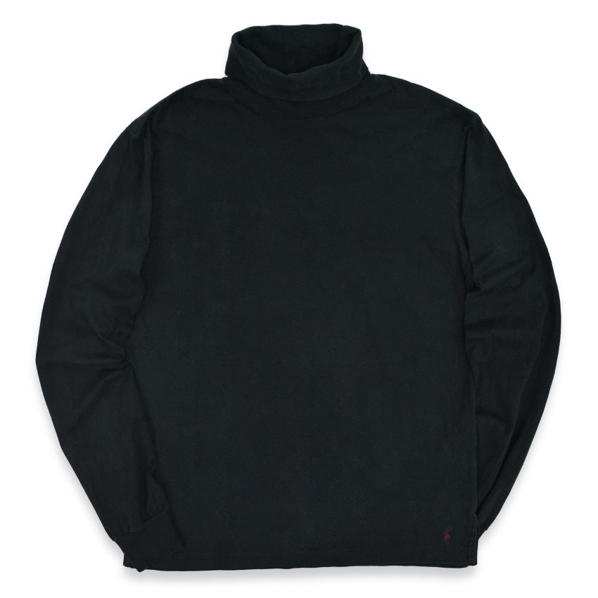 1990's~ Polo by Ralph Lauren L/S TURTLE NECK BLACK ... M