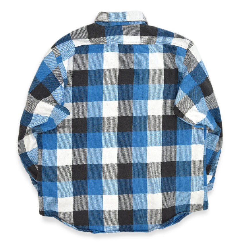 1970's~ BIGMAC BLOCK PLAID FLANNEL SHIRT... LARGE