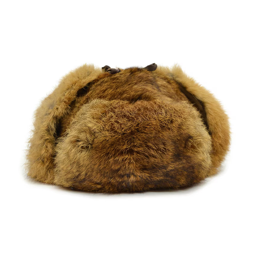 ~1980's LLBEAN NORTH KING NATURAL RABBIT FUR HAT...XL