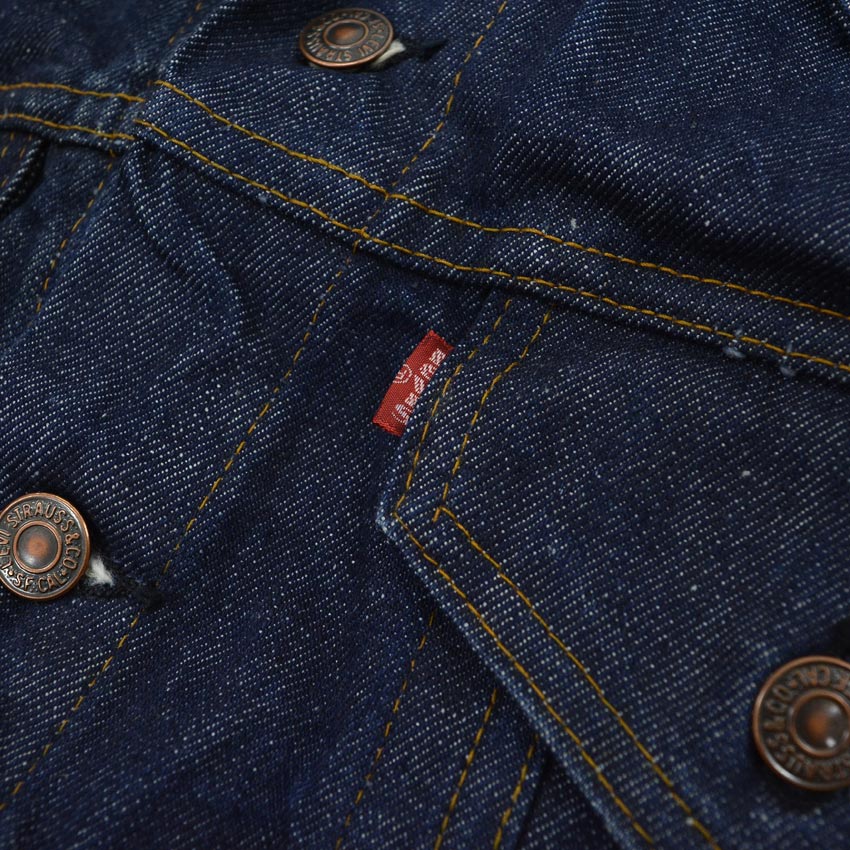 1970's Levi's 70505 small-e DENIM JACKET DARK... 46