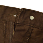 1960's LEVI'S 518 BIG-E BROWN Katsuragi COTTON TWILL PANTS ... W33 L33