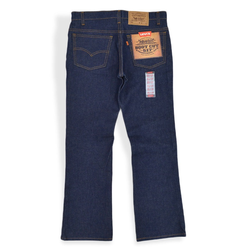 1990's DEADSTOCK Levi's 517 BOOTS CUT DENIM PANTS Made in USA... W30 L32