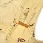 ~1950's UTICA Duxbak ROD AND GUN CLUB PRINT CORDUROY VEST... Fits like S