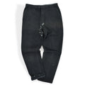 1960's PLAID HIDDEN IN BLACK PIQUE TAPERED PANTS 1... W30 L30