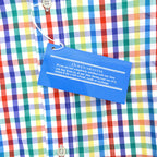 1990's DEADSTOCK LAND'S END MULTI GINGHAM B/D SHIRT ... M