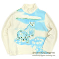 1990's CATALINA POLAR BEAR MOCK NECK FLEECE ...