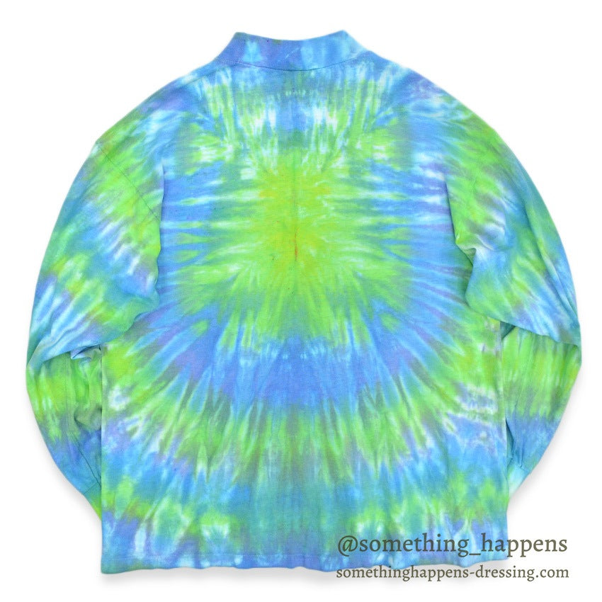 ~1990's WOMAN FACE IN WATER ART TIE DYE L/S T-SHIRT ... Fits like XL