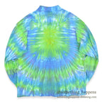 ~1990's WOMAN FACE IN WATER ART TIE DYE L/S T-SHIRT ... Fits like XL