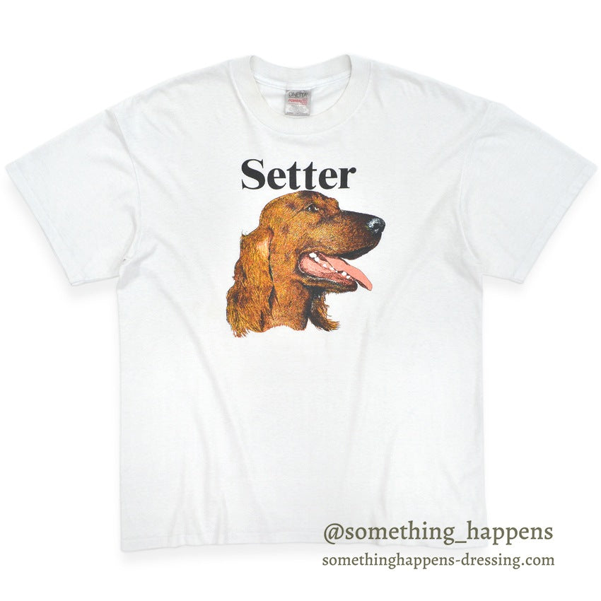 1990's ONEITA SETTER DOG PRINT T-SHIRT ... X-LARGE