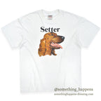 1990's ONEITA SETTER DOG PRINT T-SHIRT ... X-LARGE