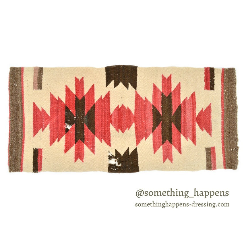 c.1940's NAVAJO RUG DIAMONDS PATTERN...94cm×42cm