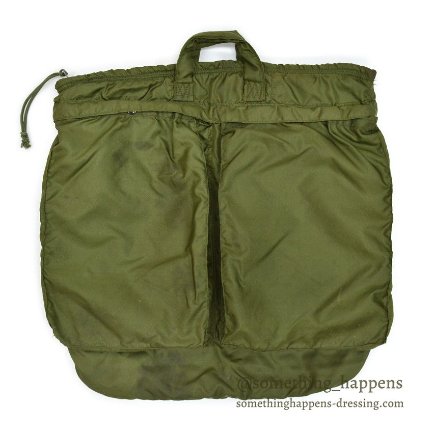 1970's U.S.A.F. BAG, FLYING HELMET, NYLON ALUMINUM ZIPPER ...