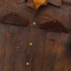 1960's~ SUPERIOR BROWN LEATHER JACKET TYPE 3RD... Fits like 40