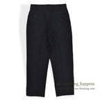 1970's U.S.G.I. BLACK TROUSERS, MEN'S, POLYESTER/WOOL TROPICAL ... 32R