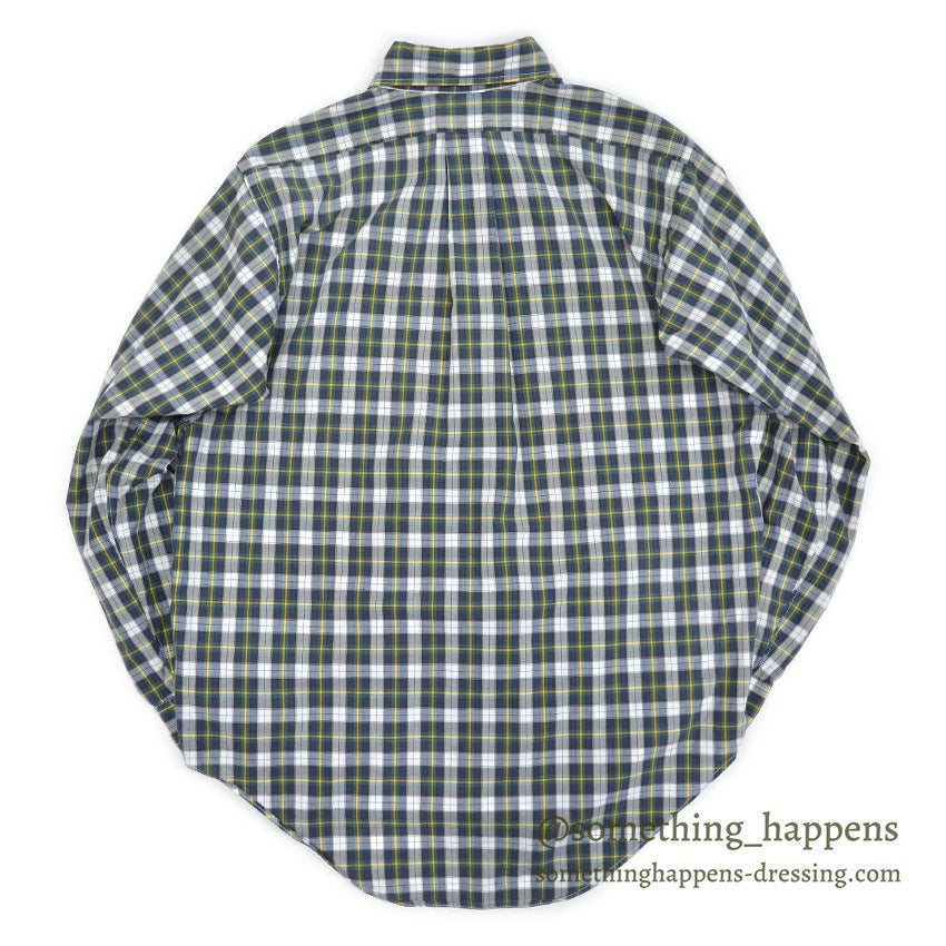 1980's BROOKS BROTHERS PLAID B/D SHIRT USA製  ... 151/2R
