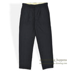 1960's~ EURO BLACK WOOL SLACKS...W32 L31