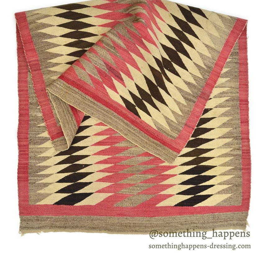 c.1940's NAVAJO RUG ZIGZAG PATTERN ... 159cm×97cm