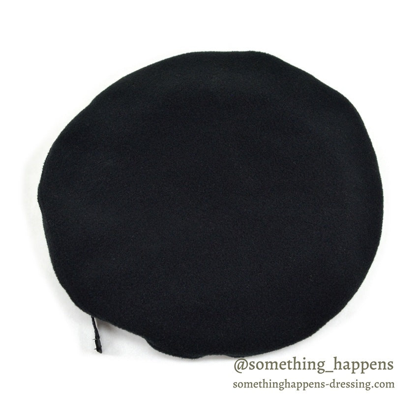 1990's PATAGONIA BLACK FLEECE BERET HAT MINT ... L
